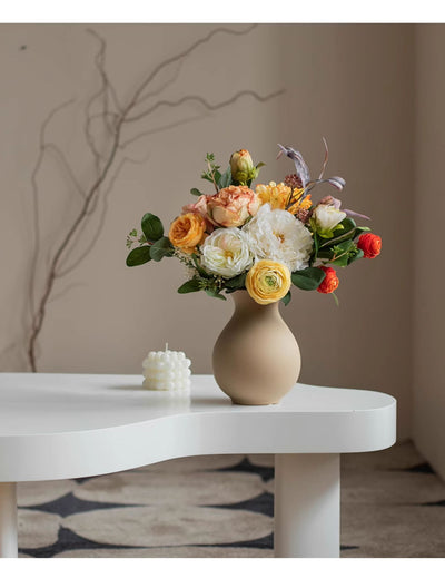 Artificial Flower Arrangement with Vase
