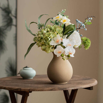 Artificial Flower Arrangement with Vase