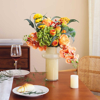 Artificial Flower Arrangement with Vase