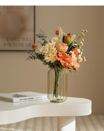 Artificial Flower Arrangement with Vase