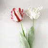 Realistic Fringed Faux Flower Moisture-Touch Parrot Tulip