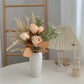 Artificial Rose Bouquet with Ceramic Vase