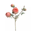 4-Bloom Scorched Edge Artificial Rose Arrangement with Vase