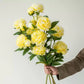 5 Stems of Yellow Peony