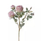 4-Bloom Scorched Edge Artificial Rose Arrangement with Vase
