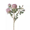 4-Bloom Scorched Edge Artificial Rose Arrangement with Vase